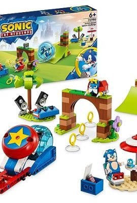 LEGO 76990 Sonic the Hedgehog Sfida della Sfera di Velocità di Sonic, Costruzioni Giocattolo con 3 Personaggi e la Figura di Moto Bug Badnik, Giochi per Bambini, Bambine, dai 6 Anni
