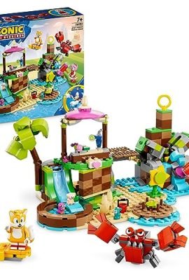 LEGO 76992 Sonic the Hedgehog L’Isola del Soccorso Animale di Amy, Giocattolo da Costruire con 6 Personaggi, Incluse le figure di Amy e Tails, Regalo per Bambini, Bambine, Ragazzi e Ragazze dai 7 Anni
