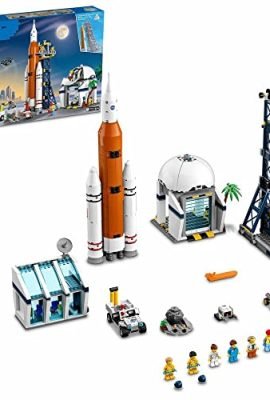 LEGO City Centro Spaziale, Giocattoli Creativi per Bambini dai 7 Anni in su, Base NASA, Razzo con 6 Minifigure di Astronauti e Veicolo Rover, 60351
