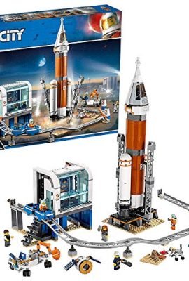 LEGO City Razzo Spaziale e Centro di Controllo, Set Spedizione su Marte, Giocattoli per Bambini Ispirati alla NASA, con Minifigure di Astronauti, Scienziati e Robot, 60228
