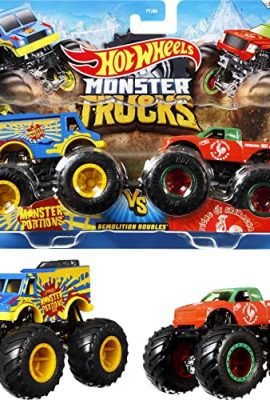 Mattel Hot Wheels FYJ64 - Modellino di Monster Truck Duos, Modelli assortiti, 1 pezzo