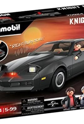 Playmobil 70924 Knight Rider, K.I.T.T., con luci e Suoni Originali, per i Piccoli e Grandi Fan di Knight Rider, 5-99 Anni