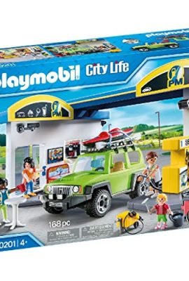 PLAYMOBIL City Life 70201 - Stazione di servizio, Dai 4 anni