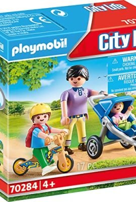 Playmobil City Life 70284 Mamma con Bambini, dai 4 Anni
