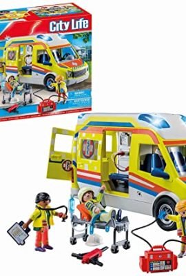 Playmobil City Life 71202 Ambulanza, con luci e suoni, giocattolo dai 4 anni