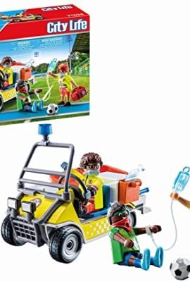Playmobil City Life 71204 Veicolo di soccorso, con barella, giocattolo dai 4 anni