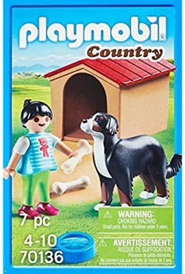 Playmobil Country 70136, Cane con Cuccia per Tutti Gli Amanti degli Animali, per Bambini dai 4 Anni