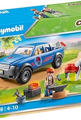 Playmobil Country 70518, Maniscalco con Pickup, con Effetti Luminosi, dai 4 Anni