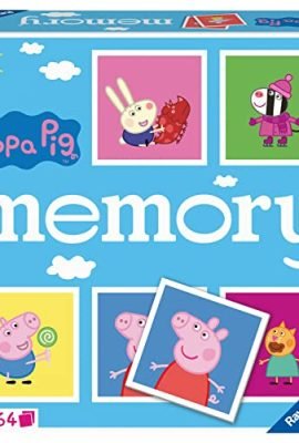 Ravensburger - Memory® Peppa Pig, Gioco Memory per Famiglie, Età Raccomandata 3+, 64 Tessere, 20886 9, Multicolore