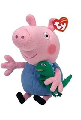 Ty- Peppa Pig Morbido Pupazzo di Peluche George-Ottima Idea Regalo Bambini-Bambola di pezza- 46130-15 Centimetri, Multicolore, 15, T46130