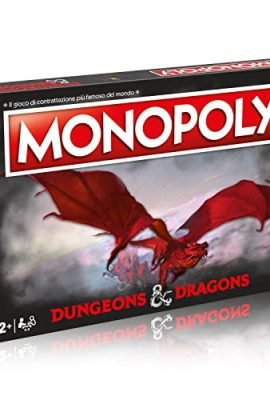 Winning Moves, Dungeons & Dragons, Monopoly, gioco da tavolo, 2-6 giocatori, 12+ anni, edizione italiana