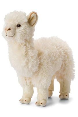 WWF - Peluche Alpaca, realistico, con molti dettagli somiglianti, morbido e morbido, standard CE, bianco, altezza 31 cm