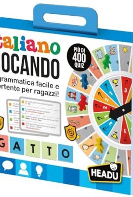 Headu Italiano Giocando La Grammatica Facile E Divertente Per Ragazzi It57021 Gioco Educativo Per Bambini 6-10 Anni Made In Italy