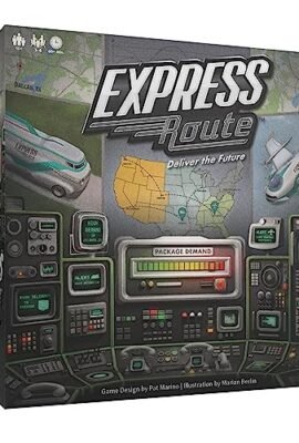 Gioco da Tavolo Express Route | Divertente per Tutte le Età | Gioco Cooperativo | 1-4 Giocatori | Medio 60 min | USAopoly