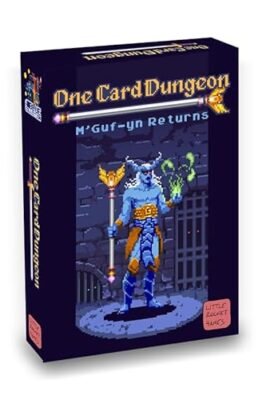 Little Rocket Games ONE CARD DUNGEON espansione M’GUF-YN RETURNS Gioco da Tavolo in Italiano e Inglese