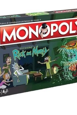 Winning Moves Monopoly Rick and Morty - giochi da tavolo, giochi da tavolo adulti, giochi da tavolo bambini, giochi da tavolo per 2, da 2 a 6 persone, età 8+