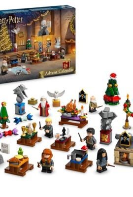 LEGO Harry Potter Calendario dell'Avvento 2024, Giocattolo Fantasy di Hogwarts con 7 Minifigure e 16 Mini Costruzioni del Mondo Magico, Giochi per Bambini e Bambini da 7 Anni, Regalo di Natale 76438